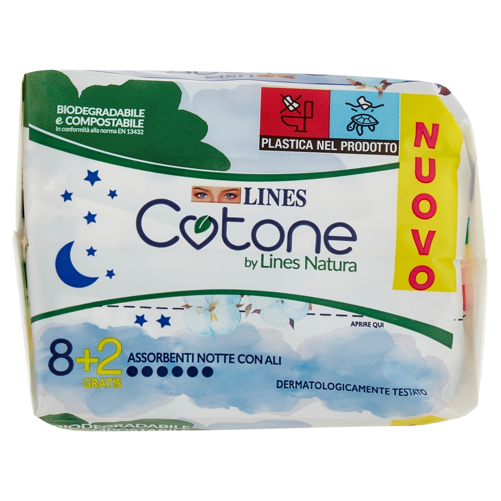 Lines Cotone by Lines Natura Notte con Ali 8 + 2 pz